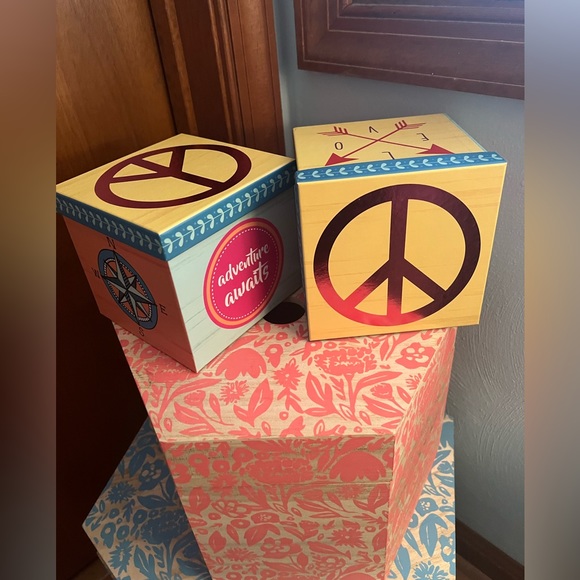 (2) Small Storage Cubes (5 inch cube) - Picture 2 of 6